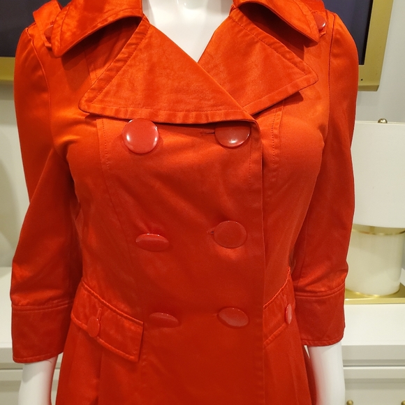 Bebe satin red trench - Picture 7 of 8